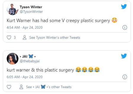 Fans accusation of Warner going through a surgery.